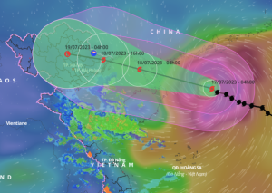 UBND phường Hà lầm chủ động theo dõi ứng phó với diễn biến của bão TALIM cơn bão số 1