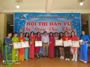 HỘI LHPN PHƯỜNG HÀ LẦM TỔ CHỨC HỘI THI DÂN VŨ NHÂN KỶ NIỆM 92 NĂM NGÀY THÀNH LẬP HỘI LHPN VIỆT NAM