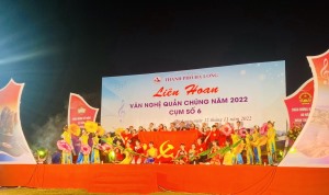 PHƯỜNG HÀ LẦM THAM GIA LIÊN HOAN VĂN NGHỆ QUẦN CHÚNG CỤM SỐ 6 NĂM 2022